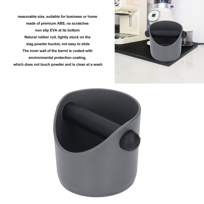 Coffee Knock Box Plastic, Rubber Powder Dregs Cube Waste Dregs