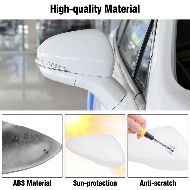 Adzfel Compatible with Ford Fusion Side Mirror Cover Cap 2013