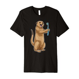 Meerkat Toothbrush Premium T-Shirt
