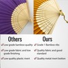 FANSOF.FANS Fabric Handheld Folding Hand Fan With a Tassel Grade