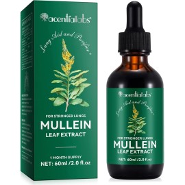 Mullein Drops for Lungs, Mullein Leaf Extract with Chlorophyll,mu<wbr/>llein Leaf Extr