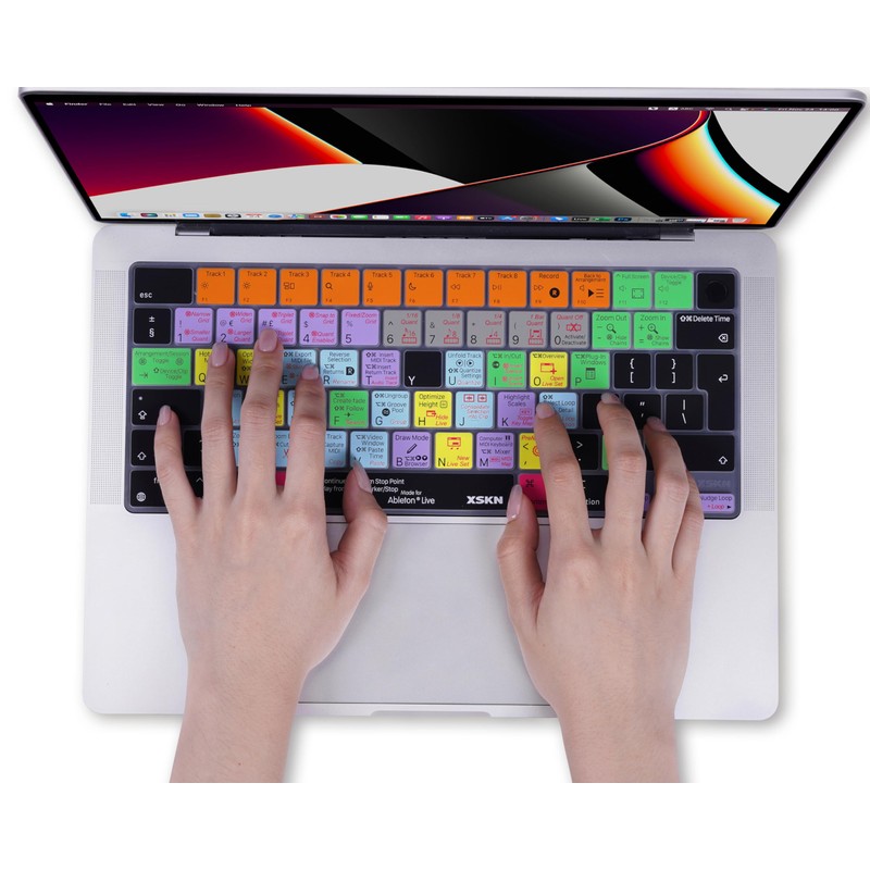 XSKN Ableton Live Shortcut EU UK Version Silicone Keyboard Cover