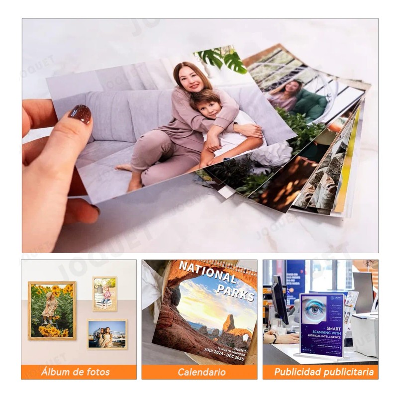 1 Paquete Papel Fotografico Glossy Blanco A4 230g 100 Hojas.