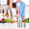 Flyboo Olive Oil Dispenser,Oil Bottle Stainless Steel Leak Proof Olive