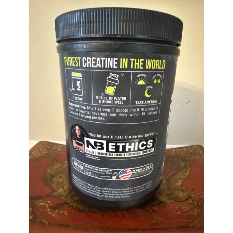 NutraBio Labs, Creatine Monohydrate, 1.1 lb (500 g), Pure Grade