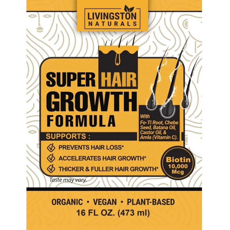 Livingston Natural Herbal Labs SUPER HAIR GROWTH FORMULA By Livingston