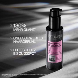 Redken Hair Oil for Ultimate Shine, Heat Protection up to 230°C, with Omega-9 Fatty Acids & pH Balancing Formula, Naked Gloss Lightweight Shine Oil, 100 ml