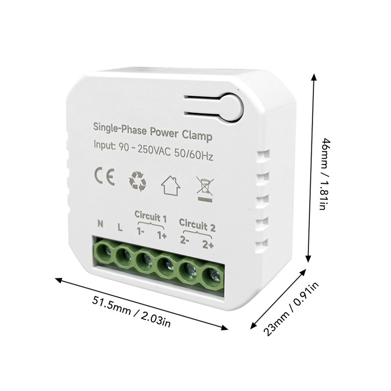 WiFi Smart Energy Monitor Electricity Meter Tester with 120A Current