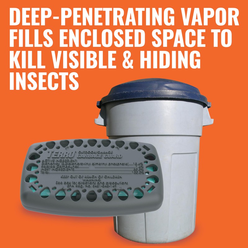 Terro T801SR Garbage Guard Trash Can Insect Killer - Kills