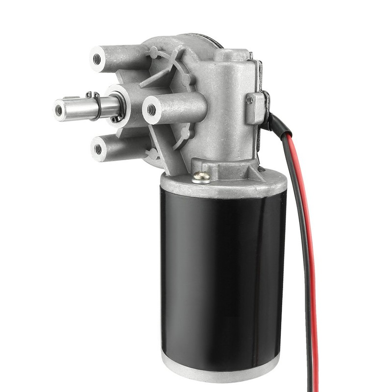 uxcell DC24V 80W 50RPM 6N.M Reversible Worm Gear Motor High