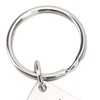 Birthday Keychain Stainless Steel I Love You More The End