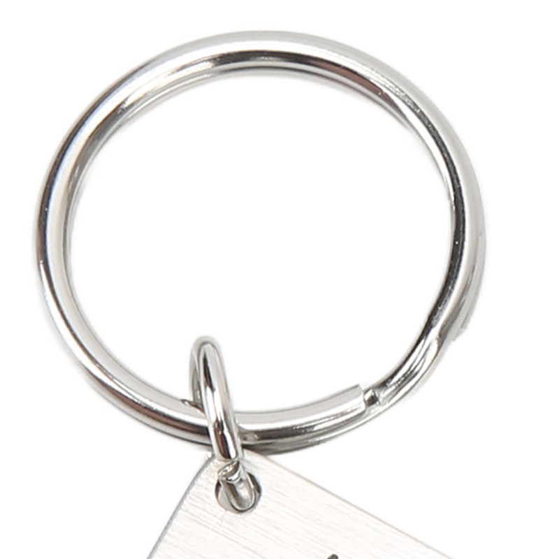 Birthday Keychain Stainless Steel I Love You More The End