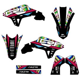 2021-2024 CRF 450 RX Serape Black Senge Graphics Base Kit Compatible with Honda