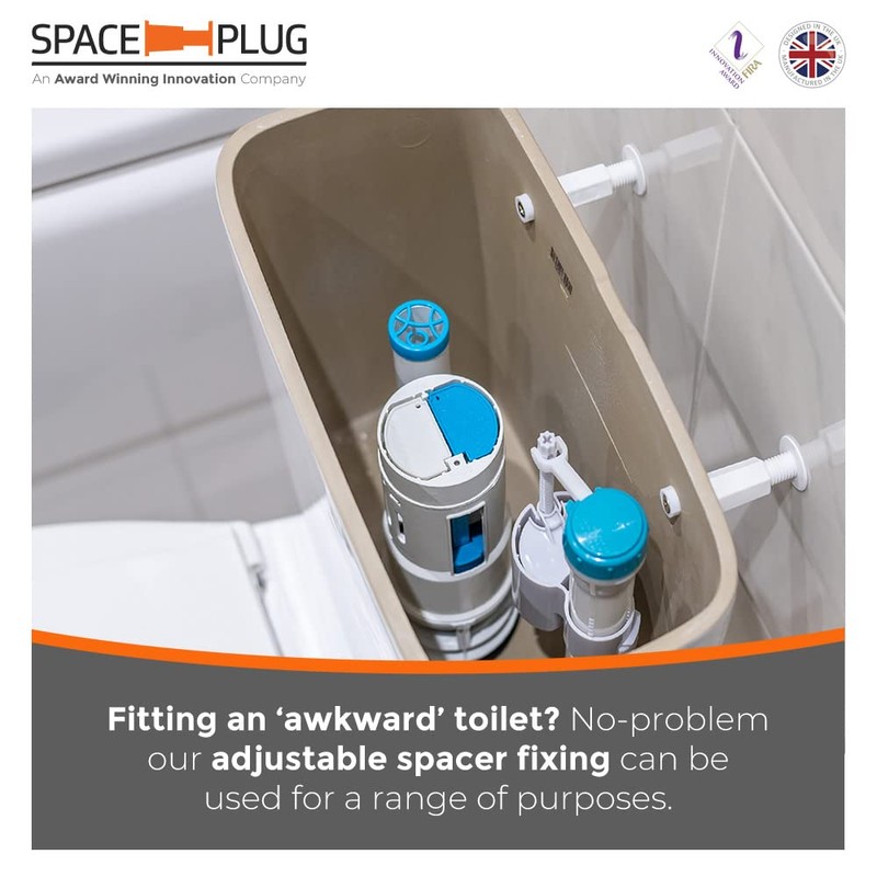 Space-Plug Adjustable Spacer Fixings (XL size for 45-80mm gaps), 25