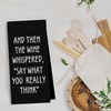Geqtt Wine Lovers Dish Towel - Funny Wine Gifts Decorative