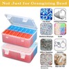 Mathtoxyz Small Bead Organizers(Red, Blue), 45 Pieces Plastic Storage Cases