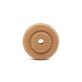 Classic Mini Wooden Wheels, Great for Crafts Too, 7/8 Inch Diameter, 1/4 Inch Thick, 1/8 Inch Hole, Pack of 50, by Woodpeckers