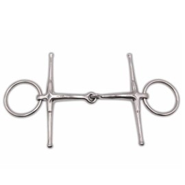 AMKA Fulmer Snaffle Bit Single Broken Stainless Steel Solid Thickness 15mm Rings 55mm