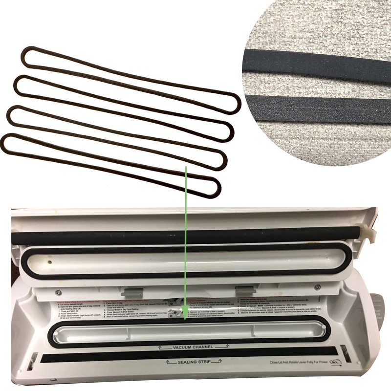 Vacuum Sealer Top Gasket Upper and Lower Replacement Gasket 4-Pack