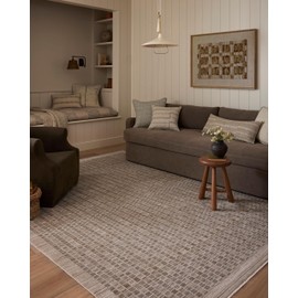 Loloi Amber Lewis Cali Collection CIL-02 Natural/Slate 2'-7" x 10'-0", .25" Pile Height, Runner Rug