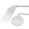 TOVINANNA 4 Sets Angled Fork Spoon Set Lightweight Ergonomic Eating