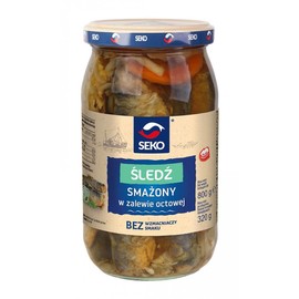 Seko Herring & Mackerel – Traditional Polish Recipes (28.22 Ounce (Pack of 2), Fried Herring in Vinegar Marinade)