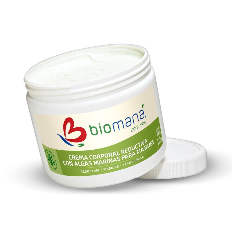 Biomaná Crema Corporal para Masajes Reductivos, con Algas Marinas 400