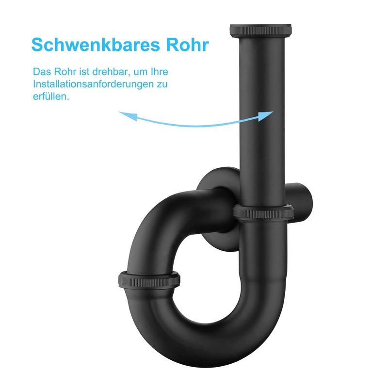 Set - Siphon with Drain Fitting with Overflow for Sink