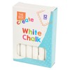 Chalk & Eraser Set, White and Multicolour Chalkboard and Pavement