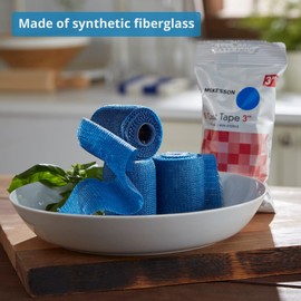 McKesson Cast Tape, Fiberglass, Blue, 3 in x 4 yds, 1 Count, 10 Packs, 10 Total