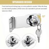 Litensh 4 Inch Right Angle Hasp Lock with Key Alike,