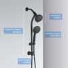 UCLIMAA High Pressure 48-Settings Shower Head with Handheld Shower,Drill-Free 3-Way