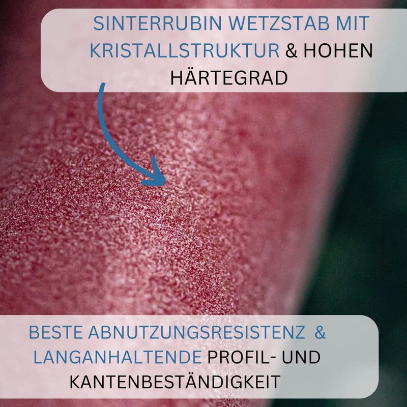Westmark Wetzstab, Länge: 35,3 cm, Sinterrubin/Kunststoff, Sieger-Long-Life, Rot/Schwarz, 19712260
