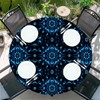 artslion Outdoor Round Tablecloth with Elastic Band 36 In-90cm Elastic