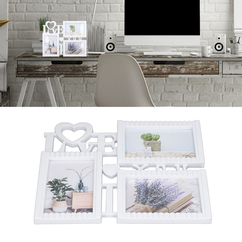 Modern Picture Frame 3 Hole Photo Frame Tabletop Decorative Photo