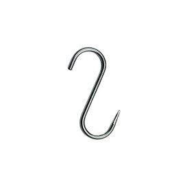 Butcher Hooks, Meat Hooks, Smoking Hooks, Wild Hooks, Stainless Steel Hooks, Stainless Steel Trout Hooks, S Hooks, 180/6 mm, Quantity: 10 Pieces