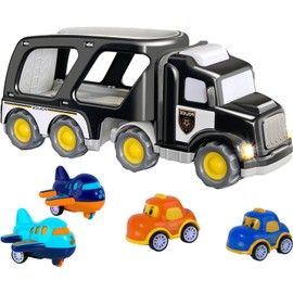 1 2 3 4 5 Years Old Trucks Toys| Truck Toy with Sound| Interactive Toys Truck with Sounds, Playground Car Trucks Toys, Boys Truck Toy with Sound Effects, Vehicle Toy for Young Boys