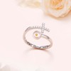 DAOCHONG 925 Sterling Silver Mustard Seed Mountain Rings for Women