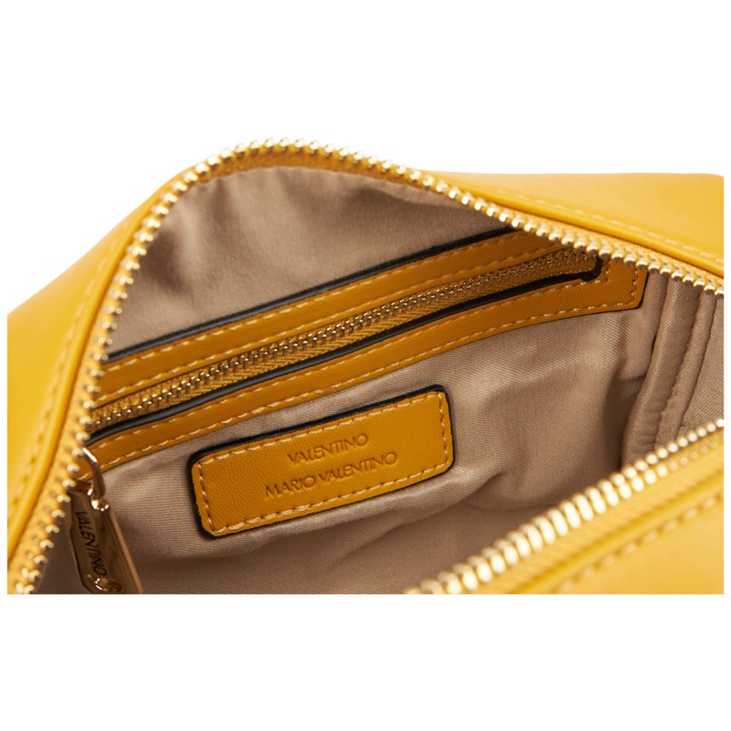 Valentino Women's Chamonix Re Travel Accessory Cosmetic Case, Mustard-coloured, CASUAL