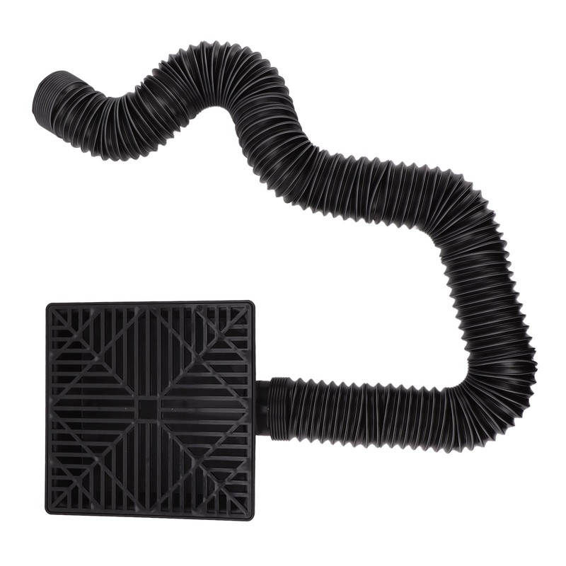 Black Gutter Downspout Extensions Catch Basin Low Profile Downspout Extender