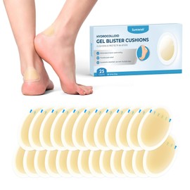 Sumiwish Blister Bandages - 25 ct - Hydrocolloid Pads for Faster Healing - Waterproof, Durable & Grab-N-Go Design - for Toes, Heels & Fingers(Variety Pack)