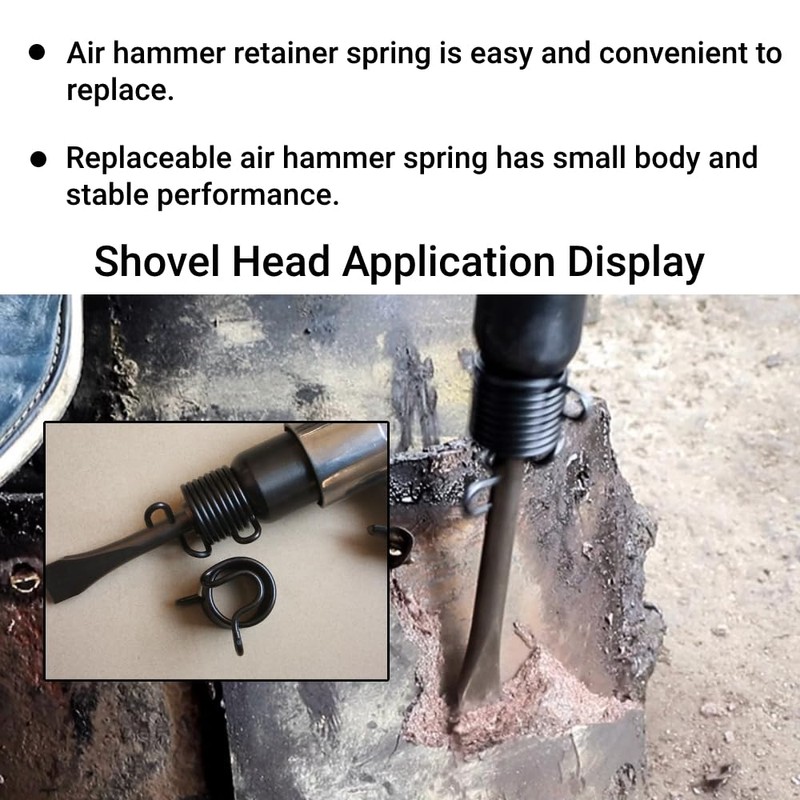 Air Hammer Quick Spring Retainer Stainless Steel M6 Nuts Replaceable