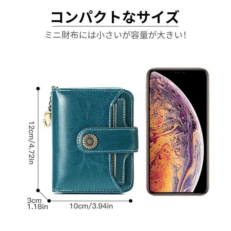 SENDEFN Women's Bi-fold Wallet, Genuine Leather, Popular, Stylish, Soft to
