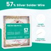YEJJET Silver Solder Wire Extra Easy Silver Solder 26 Gauge