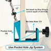 Pocket Hole Jig Kit with 3 Drill Hole Guide Pocket