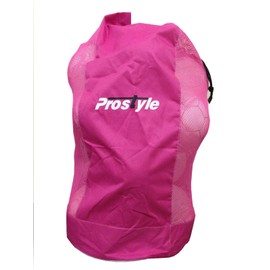 PROSTYLE SPORTS Football/Netball/Rugby 12 Ball Carry Sack Holdall Bag Heavy Duty - Pink