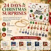 Christmas Advent Calendar Bracelets 2026, DIY Charm Kit for Girls