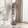 Metal Coat Rack Bracket Finish Stable Marble Base with High-end
