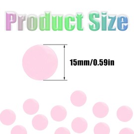 Yosawo 50 g / 1.76 oz Confetti Metallic 15 mm Round Sequins Confetti Dots Dot Confetti Table Decoration Foil Confetti for Table Decoration Birthday Wedding Decoration (D/ZXY/Pink)