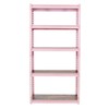 King's Rack 5-Tier Metal Boltless Storage Shelving in Pink/Wooden